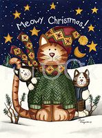 Hi-Look Microfiber Cleaning Cloth - Meowy Christmas
