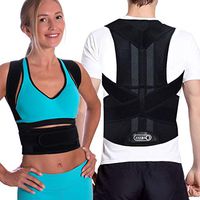 Posture Corrector for Women & Men - Thoracic & Shoulder Brace for Upper & Lower Back Pain - Clavicle & Lumbar Support Anti Scoliosis (S: Waist Length fits 27.5-33.4", Black)