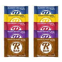 RBar Variety Pack Energy Bars – Plant Based Whole Food Snack Bars – 7 Ingredients or Less, Gluten & Dairy Free Natural Nutrition & Travel Food for Men & Women, Adults & Toddlers (1.6 oz 10 Count)