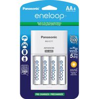 Sanyo Eneloop NiMH Battery Charger with 4AA NiMH Rechargable Batteries (Discontinued by Manufacturer)