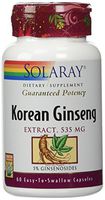 Solaray Ginseng Root Korean, 535mg, 60 Count