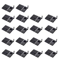 Wireless Intercom System, SAMCOM FTAN30A 20-Channel Build-in Battery Intercom System for Home Office, Baby Elderly Monitor (Pack of 18)