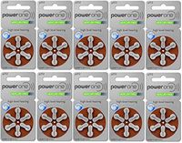 Power One Size 312 Mercury Free Hearing Aid Batteries (4 Pack (60 Batteries))