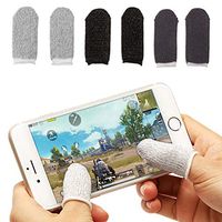 CosCosX 6 PCS Mobile Finger Stall Sensitive Game Controller Sweatproof Breathable Finger