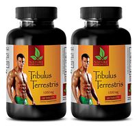 Testosterone Booster Estrogen Blocker for Men - TRIBULUS TERRESTRIS Extract 1000mg - Tribulus Workout libido - 2 Bottle 120 Tablets