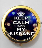 BlackKey I Love My Husband 3-Compartment Decorative Pocket Gift Box Case Organizer for Pill, Color 2 -865