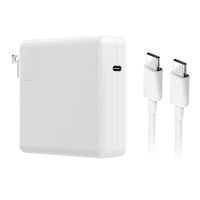 87W USB-C Power Adapter, Type C PD Wall Charger Fast Charging, Compatible MacBook Charger 87W MNF82LL/A, 61W MNF72LL/A, 29W MJ262LL/A (6.5Ft USB-C Cable Included) (White)