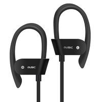 Bluetooth Headphones, JUHALL Wireless Waterproof Built-in Microphone in Ear Lightweight Sports Earphones for Running, Gym, Workout (black2)