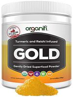 Organifi: Gold - Superfood Supplement Powder - 30 Day Supply - Experience Deeper Sleep- Boosts Immune System and Cognitive Function - Turmeric and Reishi Infused - Golden Milk - Detox