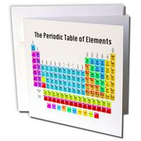 3dRose The Periodic Table of Elements - Greeting Cards, 6 x 6 inches, set of 12 (gc_108318_2)