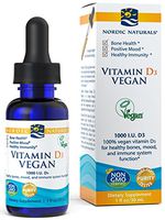 Nordic Naturals Vitamin D3 Vegan - Certified Vegan, Lichen Sourced Cholecalciferol Vitamin D for Better Absorption to Support Teeth, Bones, Immune System, Brain Function and Mood Regulation*, 1 Ounce