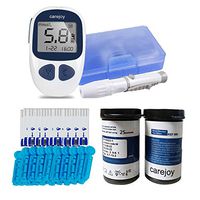 Electronic Blood Glucose Monitor Digital Glucometer Handheld Diabetes Test Meter Kit with Free 50 Test Strips 50 Lancets