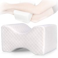 Premium Orthopedic Knee Pillow Pain Relief Leg Pillow for Sciatica, Back Pain, Leg Pain, Pregnancy, Hip and Joint Pain - Memory Foam Wedge Contour 2019