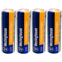 Westinghouse 14505 AA Size 3.6v Lithium Thionyl Chloride Non-Rechargeable Primary Battery (4 Count)
