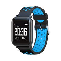 Smart Band SN60 IP68 Waterpoof Blood Pressure Oxygen Monitor Fitness Bracelet Heart Rate Smart Watch Activity Tracker,Blue