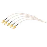 RF Antenna Connector Pigtail Cable, 5Pcs SMA Female to u.FL/IPX/IPEX Extension Coaxial Cable (50Ω 15cm)