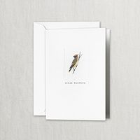 Crane & Co. Cedar Waxwing Note- Pack of 20 Cards