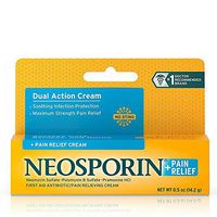 Neosporin Plus Pain Relief Cream, Maximum Strength, 0.5 oz (Pack of 7)