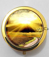 BlackKey Sunshine 3-Compartment Decorative Pocket Gift Box Case Organizer for Pill, Color 2 -1974