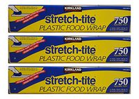 Kirkland Signature Stretch Tite Plastic Food Wrap 11 7/8 Inch X 750 SQ. FT. Pack 3