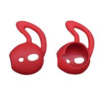  Orcbee  _1 Pairs Silicone Ear Pad Cover Earphone Headphone Earbud for iPhone Headset (Red)