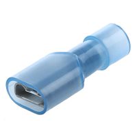 AIRIC 200pcs Blue 16-14 Gauge Nylon Female Fully Insulated Quick Disconnects Wiring Spade Wire Crimp Terminal