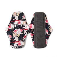 YLMRXL 3PCS Reusable Sanitary Towels Pads, Panty Liners with Wet Bag,Heavy Flow Night Washable Cloth Menstrual Sanitary Towels (1825CM),B