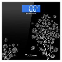 Weight Scale, Precision Digital Body Bathroom Scale with Step-On Technology, 6mm Tempered Glass Easy Read Backlit LCD Display, 400 Pounds