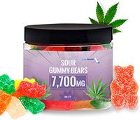 Hemp Gummies for Pain and Anxiety- Natural Hemp - Made in USA - 100 Count 7700 MG High Potency, Sour Gummies for Stress Relief -Tasty & Relaxing Premium Hemp - Rich in Vitamins B, E, Omega 3, 6, 9