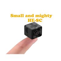Hidden Camera 1080p HD Spy Camera for Nanny with Night Vision and Motion Detection Mini Camera (Pure Black)