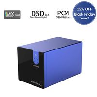 SMSL M100 USB DAC AK4452 DSD512 Coaxial Optical OTG 32Bit/768kHz Hifi Audio Decoder (Blue)