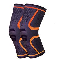 Kneepad Knee Brace Support Arthritis,Sports, Joint Pain Relief and Injury Recovery (1 Pair=2 Pieces),Orange,M
