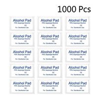 Exceart 1000Pcs Disposable Alcohol Prep Pads Esthetic Wipes Isopropyl Alcohol Pads Non Woven Surgical Alcohol Wipes Swabs Makeup Facial Wipes for First Aid Wound Care Home Outdoor Travel