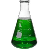 500ml Narrow Mouth Erlenmeyer Flask, 3.3 Borosilicate Glass, Karter Scientific 213G29 (Single)