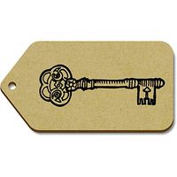 Azeeda 10 x Large 'Key' Wooden Gift Tags (TG00012149)