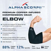 Alpha Scorpii's Copper Infused Compression Elbow Wear - Sleeve (XL)