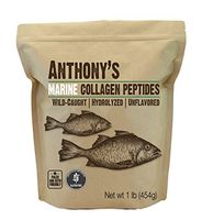 Anthony's Hydrolyzed Marine Collagen Peptides, 1lb, Gluten Free, Paleo & Keto Friendly, Unflavored, Non GMO