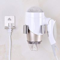 LIUCS Stainless Steel hairdryer Holder for Wall mounting, Convenient and Convenient