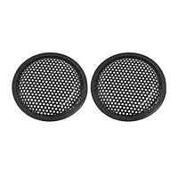 Redcolourful 2pcs Universal Car Speaker Subwoofer Plastic Grill Cover Fits 6 Inch Subwoofer - Black Accessories
