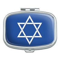 Star of David Jewish Israel Ancient Religion Symbol Rectangle Pill Case Trinket Gift Box
