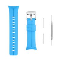 Sencato Suunto Spartan Ultra HR Luxury Version Soft Silicone Replacement Band, Wrist Strap (Blue)