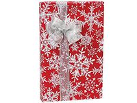 Christmas Snowflakes Red 24"x417'