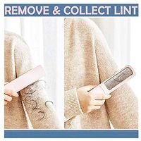 3pcs Lint Brush, Reusable Double Sided Lint Remover Travel Brush for Removing Lint Dust in Clothes and Furniture (3 PCS)