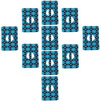 Medtronic Adhesive Patches, Hypoallergenic and Water Resistant. (Argyle Blue)