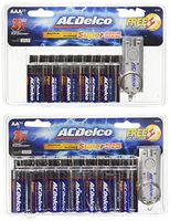 ACDelco AA and AAA Batteries, Alkaline Battery, 20 Count Each Pack