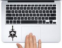 Night's Watch Game of Thrones Printed Trackpad Clear Vinyl Decal Sticker Compatible with Apple MacBook Pro Air 11" 12" 13" 15" All Years Laptop Keyboard (New 15" MacBook Pro)