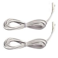2pcs Universal Extensions Cable Compatible for Ip Camera Foscam Fi8910w Fi8916w Fi8905w Fi9821w Fi9821w Fi9818w Power Cord Ac Adapter(White)