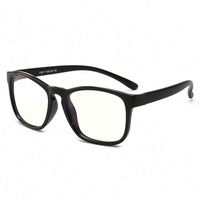Blue Light Glasses for Kids Fashion Glasses Computer for Anti Eyestrain Anti Glare Lens Frame Eyeglasses with Strap Teen Girls Eyewear Boys Children Age 3-12 (Black Frame)