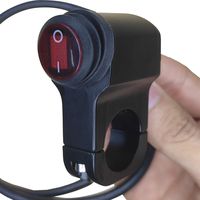 12V Waterproof 7/8 Inch Motorcycle Handlebar LED On Off Switch Motorcycle Headlight Handlebar Switch for Motorcycles Bicycle Motorbike ATVS Scooters Snowmobiles