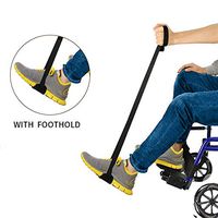 FunCee Leg Lifter Strap with Soft Foot Pad, 46 Inch, Lightweight - Rigid Foot Loop, Hand Strap for Elderly, Disability or Recovery for Cars Wheelchairs Beds Chairs Couch and Hip&Knee Replacement